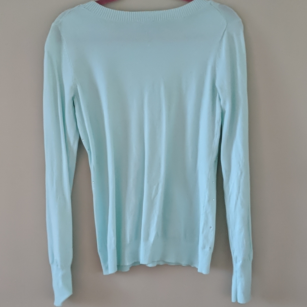 Express Sparkle Rhinestone Crewneck Sweater - Picture 6 of 6